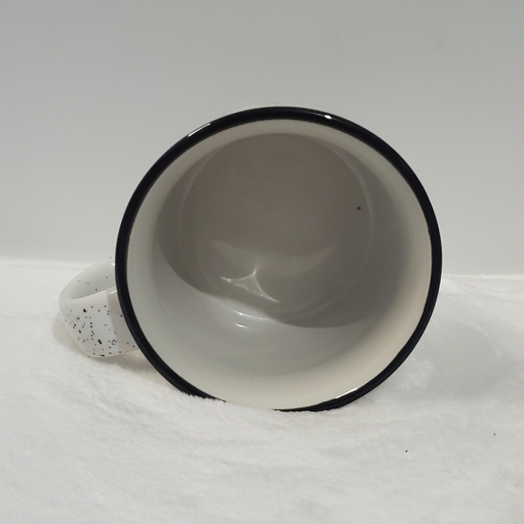 𝅺SPECKLED Animal Paw Prints White Navy Blue Yellow Coffee Cup Mug 12 Oz - Picture 8 of 10